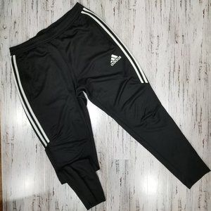 Adidas Climacool |  Black White Soccer Joggers | L
